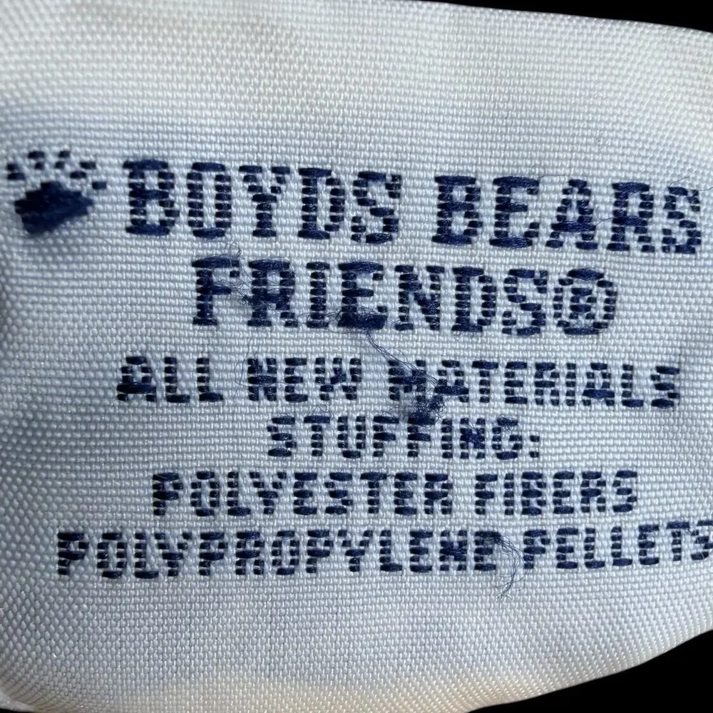 Vtg Boyds Bears Droopsley Plush Puppy Dog #3809052 Cream Beanbag 2005 9 In